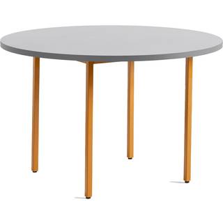 HAY Two-Colour Dining Table (Ø120 cm) Spisebord Ochre & Light Grey