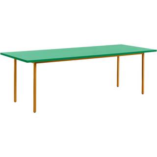 HAY Two-Colour Dining Table (240x90 cm) Spisebord Ochre & Green Mint
