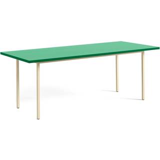 HAY Two-Colour Dining Table (200x90 cm) Spisebord Ivory & Green Mint