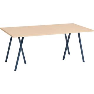 HAY Loop Stand spisebord 87,5x180 cm Deep blue-clear lacq. oak