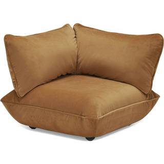 Fatboy Sumo Hjørnestykke Fløjl - Modulopbyggede sofaer Polyester-fløjl Almond - 106746