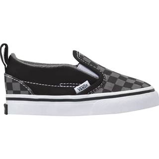 Vans - Toddler Slip-On Shoes (1-4 years), Black/White, Size: 17 - White - 17