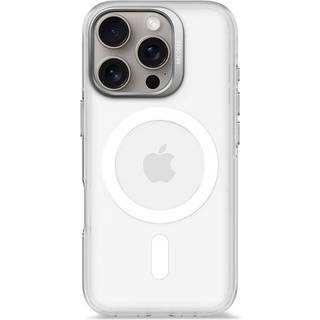 Decoded iPhone 16 Pro Clear Bagside Cover - 100% Genbrugsplast - MagSafe Kompatibel - Gennemsigtig / Mat Hvid