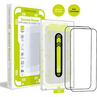 Mobile Origin Screen Guard with easy applicator 2 pack - iPhone 16 Plus