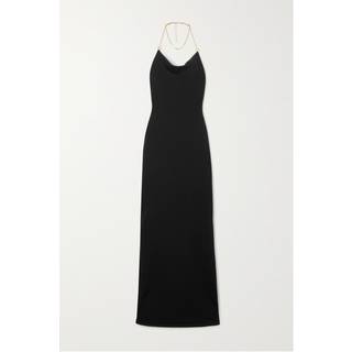 Bottega Veneta Chain-detail gown - black - XS