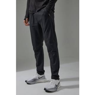 Mens Black Man Active Shower Resist Tapered Trail Jogger