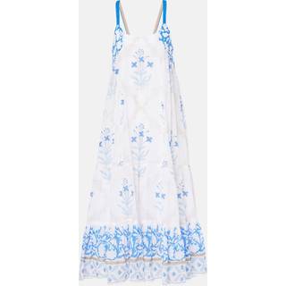 Juliet Dunn Floral cotton midi dress - blue - S