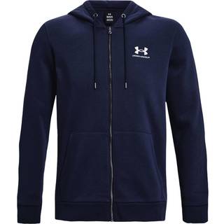 Sweatshirt med hætte Under Armour UA Essential Fleece FZ Hood-NVY 1373881-410 Størrelse 3XL