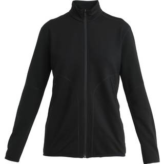 Icebreaker Women's Merino 560 Realfleece Elemental II Longsleeve Zip Black, L