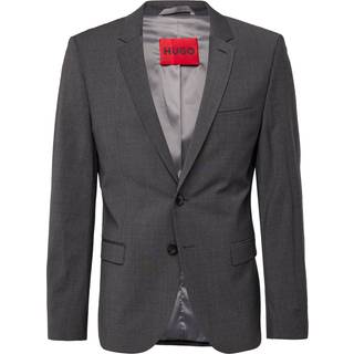 HUGOtil mænd. 50446523 Grå ArtiM-blazer (94), Casual, Party, Bomuld, Lange ærmer