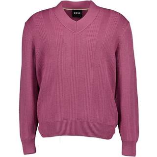 BOSS Black Herren Pullover rosa unifarben