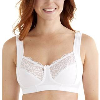 Swegmark Delight Cotton Soft Bra - White - F 75