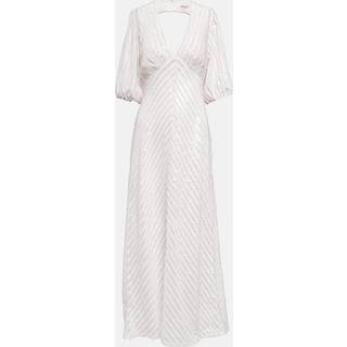 Rixo Bridal Steph sequined maxi dress - white - L
