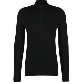 Icebreaker 260 Tech L/S Half Zip Merino undertøj Herrer størrelse XXL farve sort