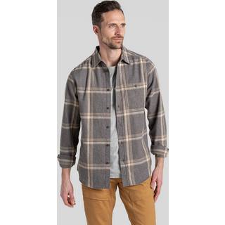 Craghoppers Gage Long Sleeved Shirt Skjorte Herrer størrelse S farve grå/brun