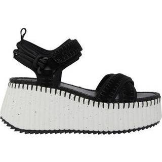 Chloé Nama suede platform sandals - black - EU 39