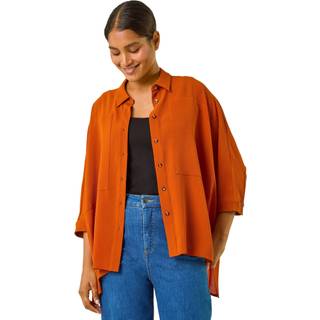 Roman Roman Orange Relaxed Smart Stretch Shirt