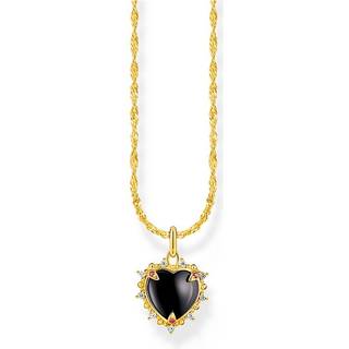 Thomas Sabo KE2297-995-11-L45V Vergoldete Kette mit Heart Romance Anhänger Damen