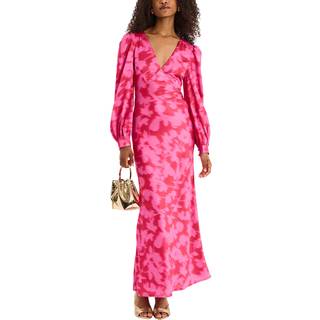 Omnes Omnes Pink Francoise Blurred Floral Dress - EU 36 (UK 8)