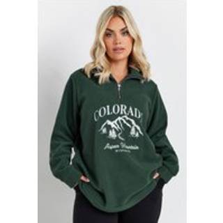 Yours Curve Yours Curve Half Zip Fleece Jakke