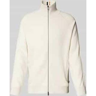BOSS Domico Full Zip Jumper Cream