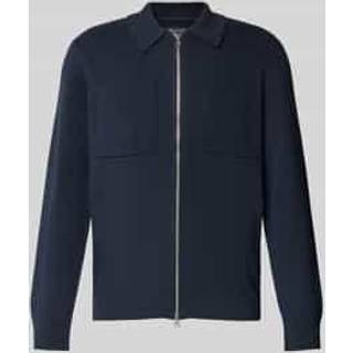 Marc O'Polo Herren Cardigan blau unifarben
