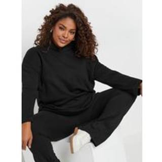 Yours Curve Yours Curve Black Oversized Hoodie