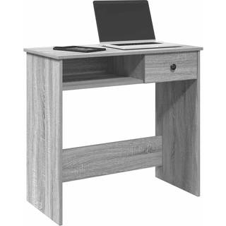 Skrivebord 80X40X75 Cm Konstrueret Træ - Grå sonoma-eg