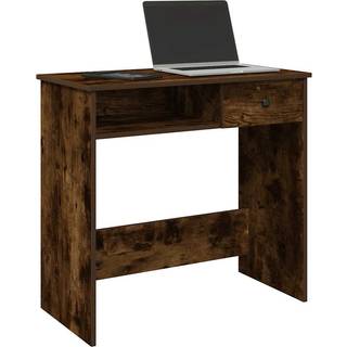 Skrivebord 80X40X75 Cm Konstrueret Træ - Røget eg