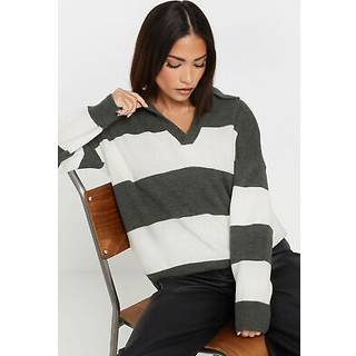 PixieGirl Petite PixieGirl Petite Red Stripe Collar Jumper
