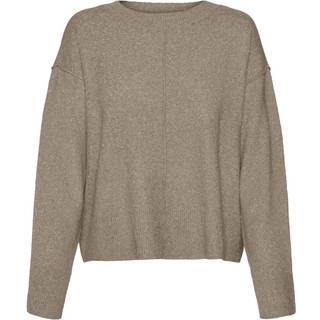 VERO MODA dame strik VMESTI - Silver Mink Melange - XL