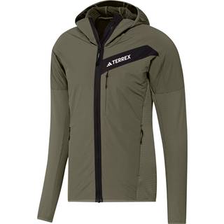 Terrex Techrock Hooded Wind Fleece jakke - Olive Strata - 2XL