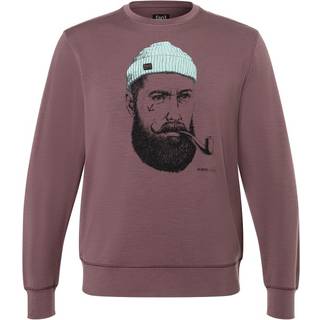super.natural Sailor Crew Merino-shirt Herrer størrelse 54 - XL farve lilla