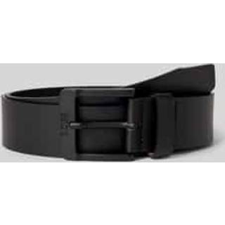 BOSS Black Herren Gürtel schwarz Glattleder