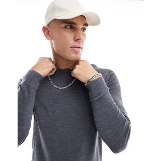 Merino Wool Jumper - Grey - 3XL