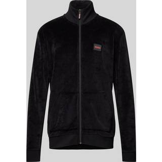 HUGO Full Zip Black Label Sweatshirt Black