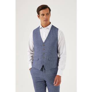 Skopes Jude Tweed Tailored Fit Jakkesæt Vest44 Almindelig (UK 34 R)