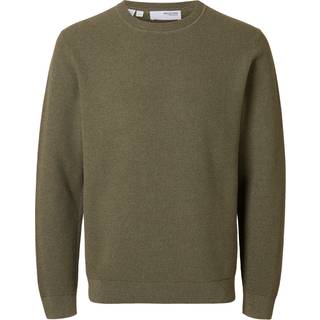 SLHROSS LS KNIT STRUCTURE CREW NECK