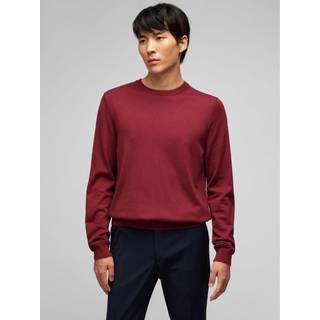 HECHTER PARIS Herren Pullover rot unifarben