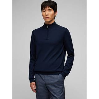 HECHTER PARIS Herren Troyer blau unifarben