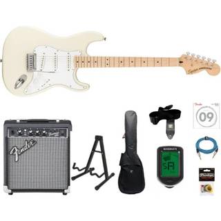 Fender Squier Affinity Stratocaster El-guitar Starterpakke (Olympic White)