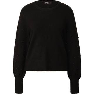 ONLY Onlkinne Ls Pearl Detail O-nec Black Detail:dtm Pearls XS