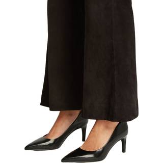 Leather Stiletto Pumps - Black - EU 40