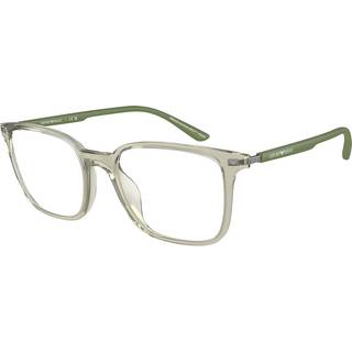 Emporio Armani EA3242U 6107 52 Briller Mænd Grøn - Glossy Transparent Green - 52mm