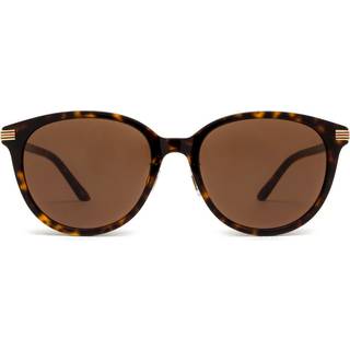 Gucci Kvinde GG1452SK 002 Solbriller Acetat Havana Brun Rund Normal