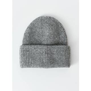 Gina Tricot-Rib beanie-Huer-Grå-ONESIZE-Dame