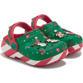 Crocs Mickey Mouse Classic Xmas Linjerede Hjemmesko, Multi, 25-26