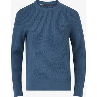 Herringbone Knit Crew Neck Jumper