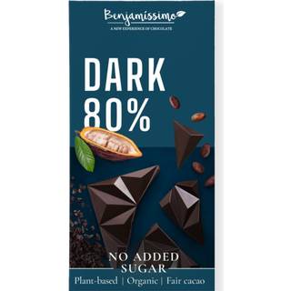Benjamissimo Chokolade Sukkerfri, Mørk 80%, 60 g