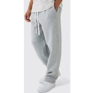 Mens Grey Marl Baggy Drop Crotch Jogger